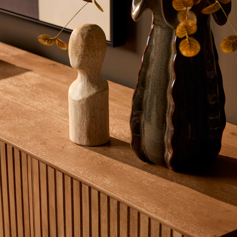 Dressoir Madison Natural, textuur mangohout, natuurlijke kleur