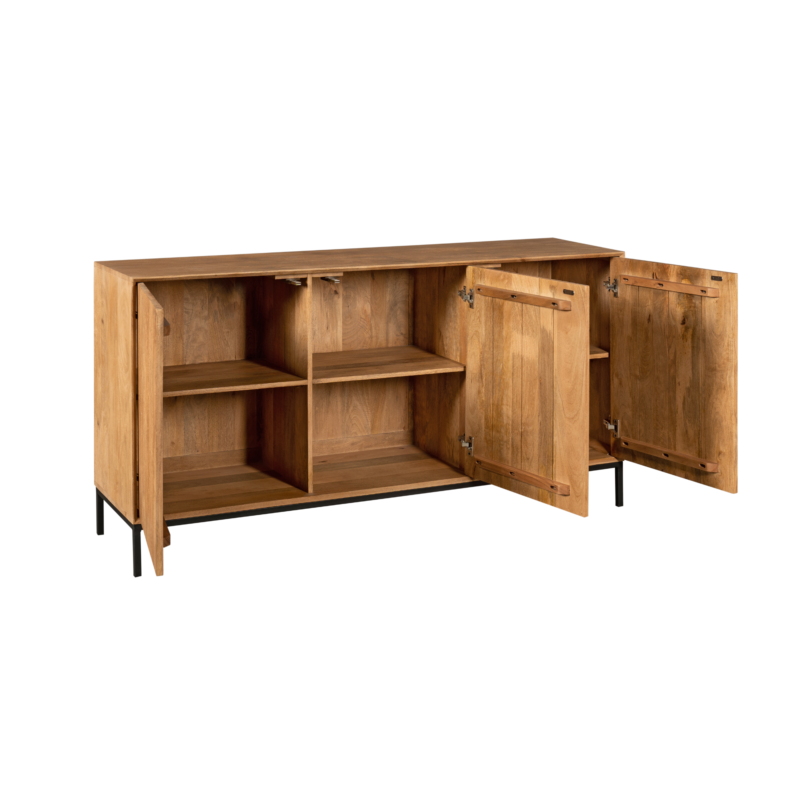 Dressoir Madison Natural, detail deur, push-to-open systeem