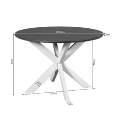 Eettafel Madison Natural | 130 cm