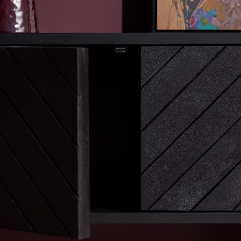 Zwevend tv meubel in een moderne woonkamer