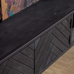 Textuur van het gezandstraalde mangohout