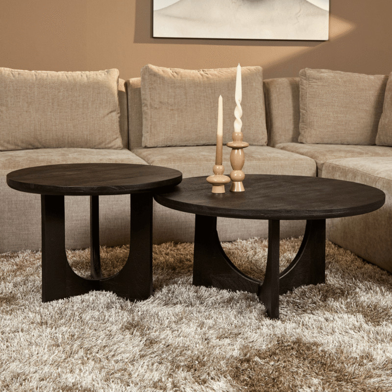 Textuur van het mango hout van de Salontafel Guus