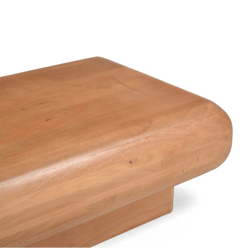 Salontafel Fedde Naturel Mangohout 120 cm van bovenaf