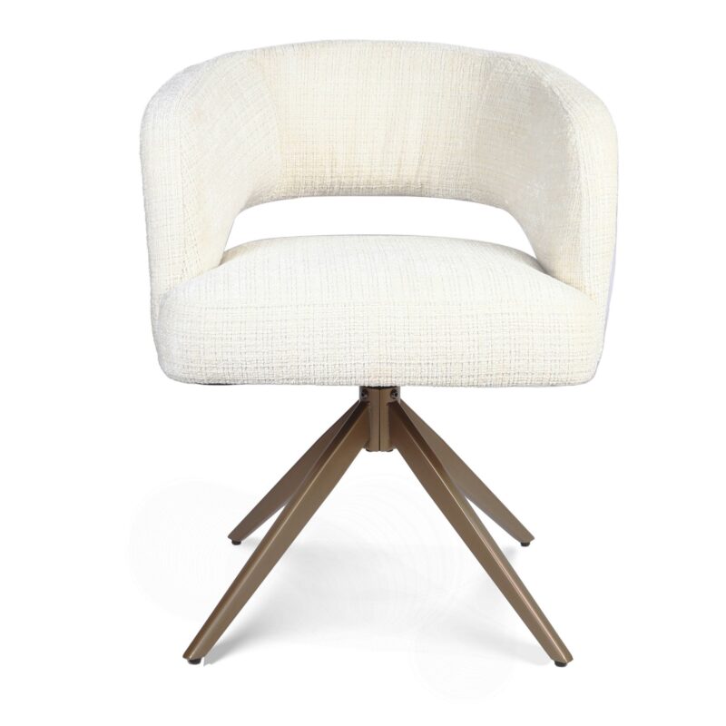 Textuur van stoffering eetkamerstoel Demi