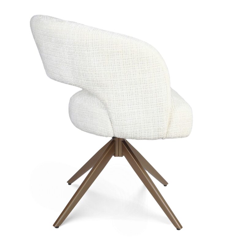 Perspectief van eetkamerstoel Demi vanaf boven