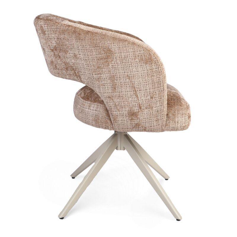 Eetkamerstoel Demi in cinnamon vanaf bovenaf