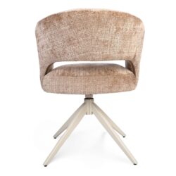 Eetkamerstoel Demi | Cinnamon | Poot Sand | Met armleuning