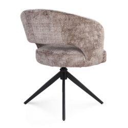 Detail van de poot van de eetkamerstoel Demi in clay