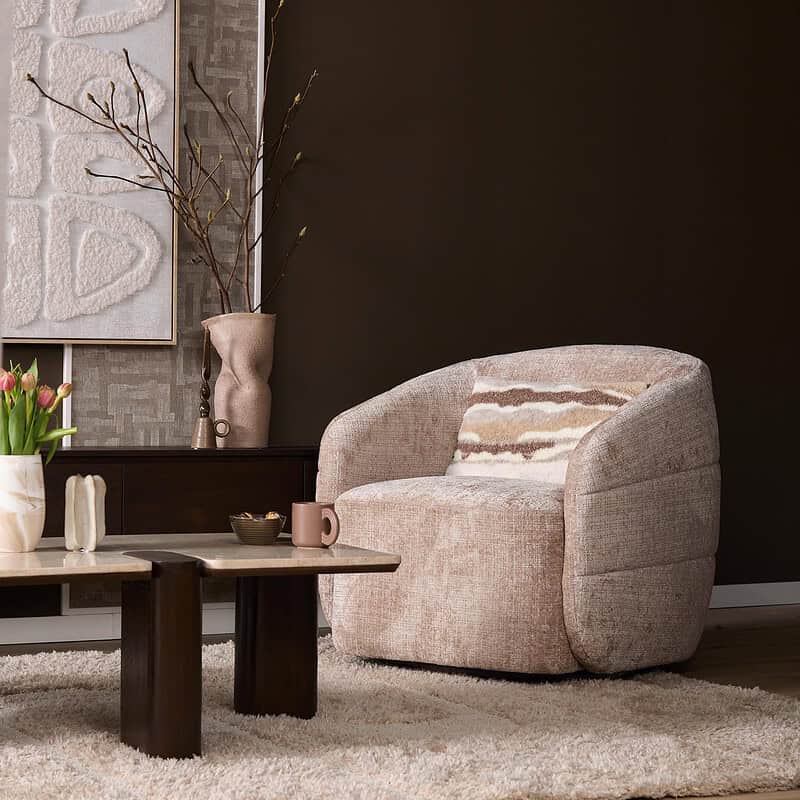 Draaibare Fauteuil Yara Beige