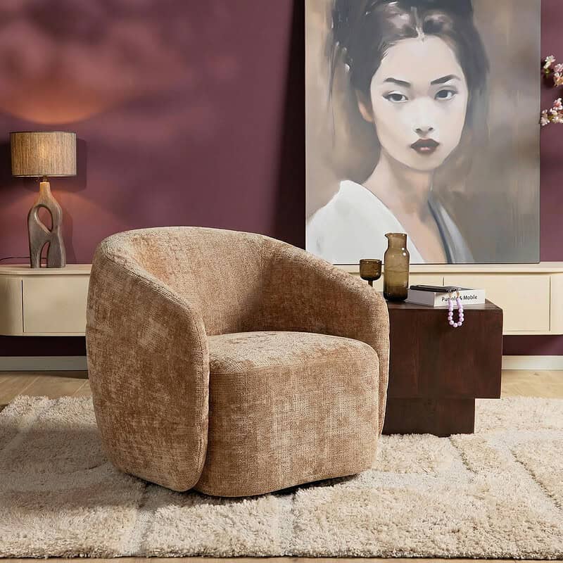 Draaibare Fauteuil Yara Cinnamon