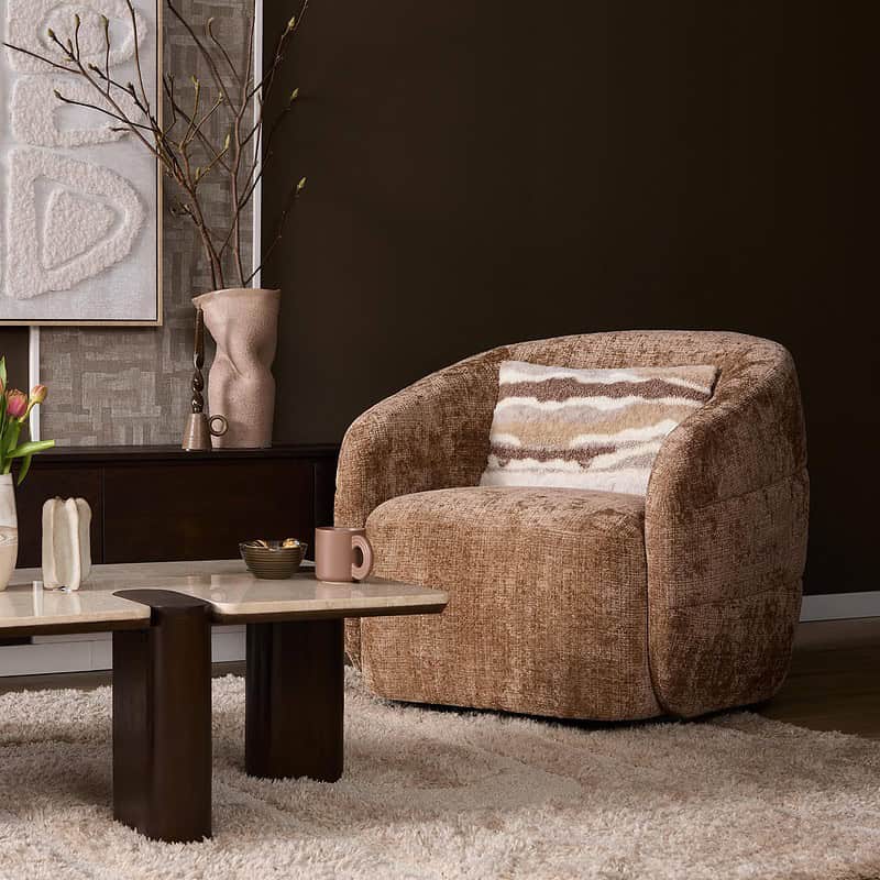 Draaibare Fauteuil Yara Cinnamon