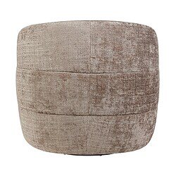 Draaifauteuil Yara Clay vanuit zijwaartse kant, breedte en hoogte zichtbaar