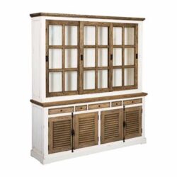 Amanda landelijke romantische buffetkast wit 200 cm breed