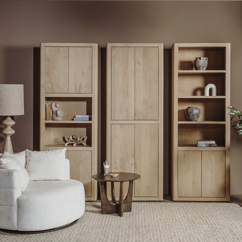 Tenna Boekenkast naturel 80 cm