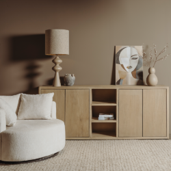 Tenna Dressoir naturel 220 cm