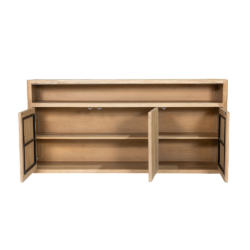 Textuur van de Tenna dressoir, natuurlijke kleur, landelijk modern stijl