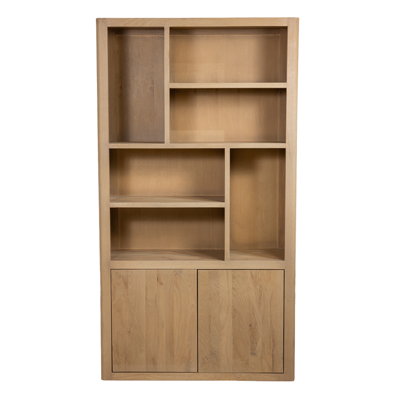 Tenna boekenkast naturel, textuur van het hout