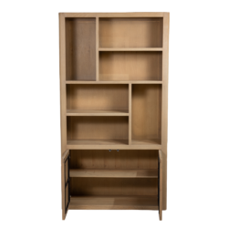 Tenna boekenkast naturel in een interieur, landelijk modern stijl