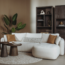 Asti Bijzettafel rond bruin 40 cm