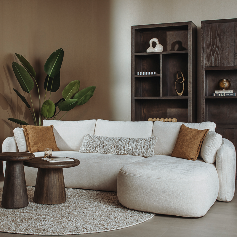 Asti Bijzettafel rond bruin 40 cm