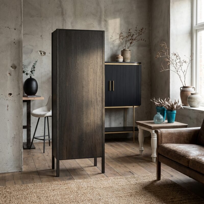 Amalfi opbergkast basalt 70 cm landelijk modern design