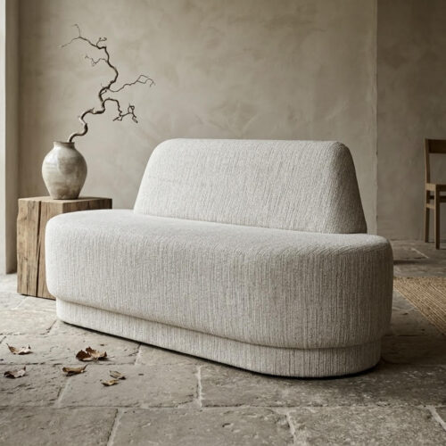 Eetkamerbank Curved fraai afgewerkt met mooie rondingen