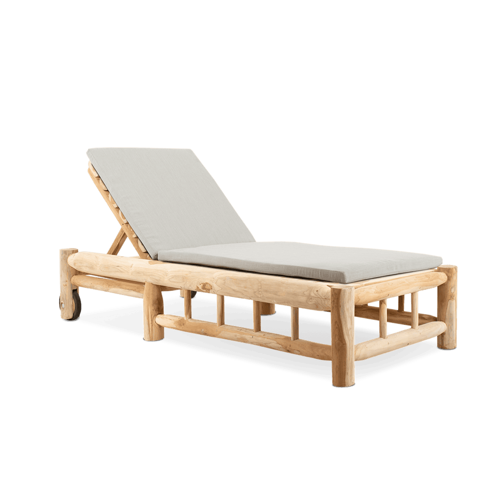 Ligstoel met Wielen Barney Teak