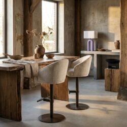 Barstoel Beverly natural fancy, comfortabel en stijlvol design