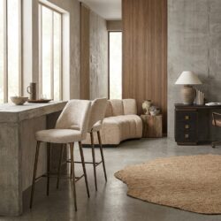 Barstoel Delphine lovely cream, beige, handgemaakt, zelf te monteren