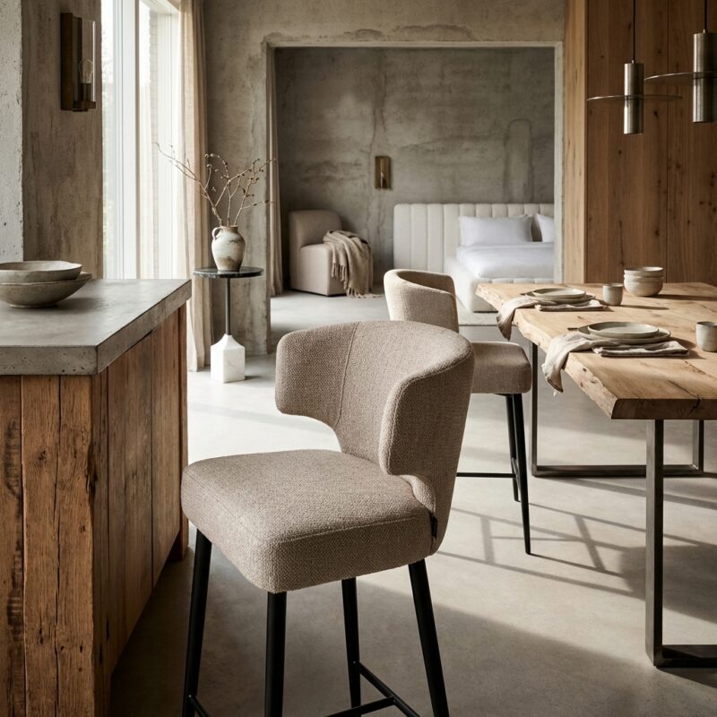 Barstoel Taylor desert fusion fire retardant, complete zitmeubel