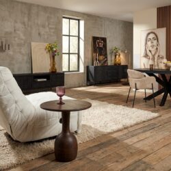 Bijzettafel Donna brown mangohout uniek design