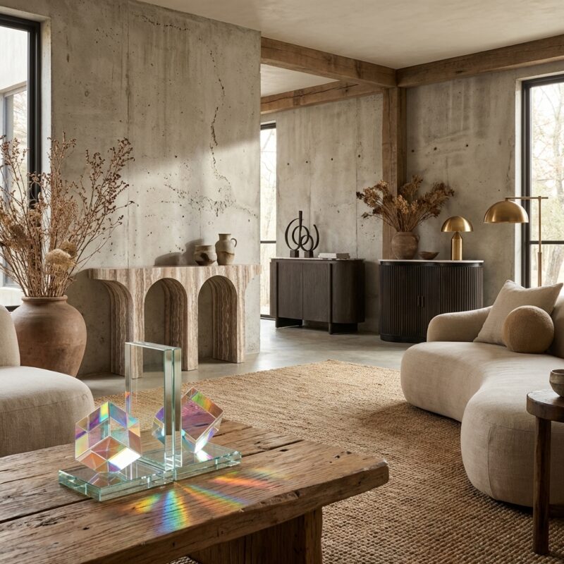 Boekenstandaard Blocks, kleurrijk kristal, elegante stijl, boekenplank accessoire