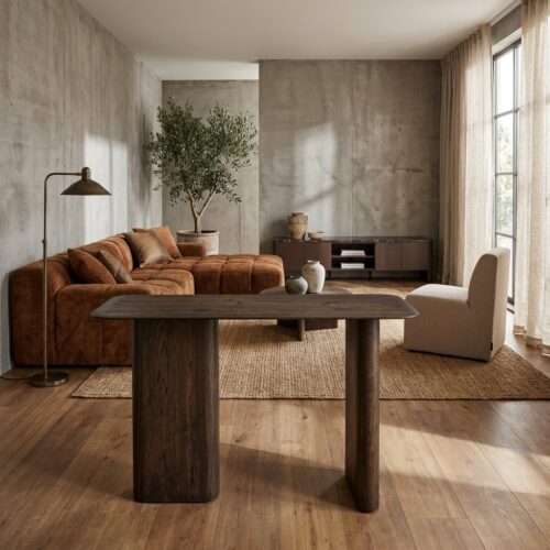 console-castello-smoked-charcoal Console Castello Smoked charchoal wandtafel, handgemaakt, zelf te monteren