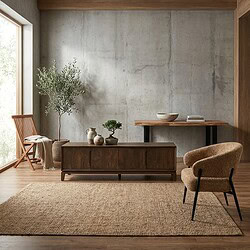 Cortez 210 cm TV-Möbel aus braunem Mangoholz mit Malta-Finish