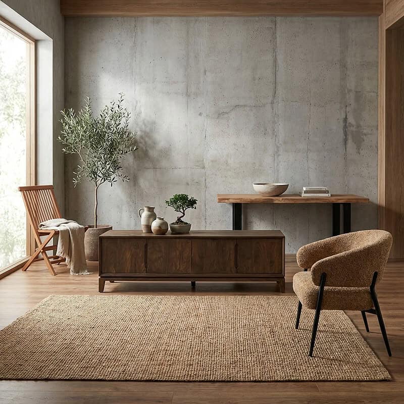 Cortez 210 cm TV-Möbel aus braunem Mangoholz mit Malta-Finish