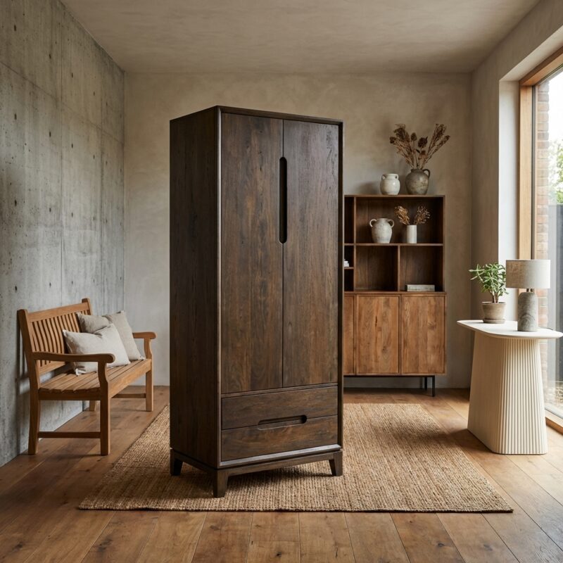 Cortez 75cm kabinet in bruin mangohout met Malta finish