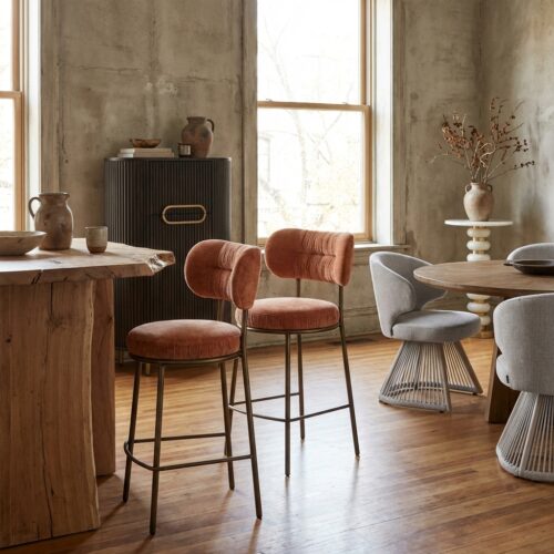 counterstoel-encanto-be-straight-mocha-mousse Counterstoel Encanto Be straight mocha mousse, comfortabel en elegant