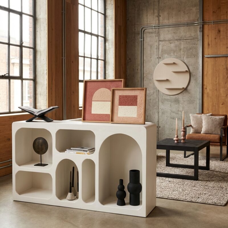 Dressoir Caya Wit Mangohout 160 cm