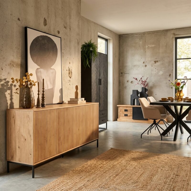 Dressoir Madison Natural | 210 cm