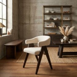 Eetkamerstoel Mori cream tweed fire retardant