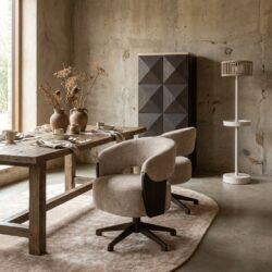 Eetkamerstoel Pollux be easy sand oak, brass antique, handgemaakt