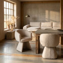 Eetkamerstoel Quiriro biscotti swivel, comfortabel en verfijnd