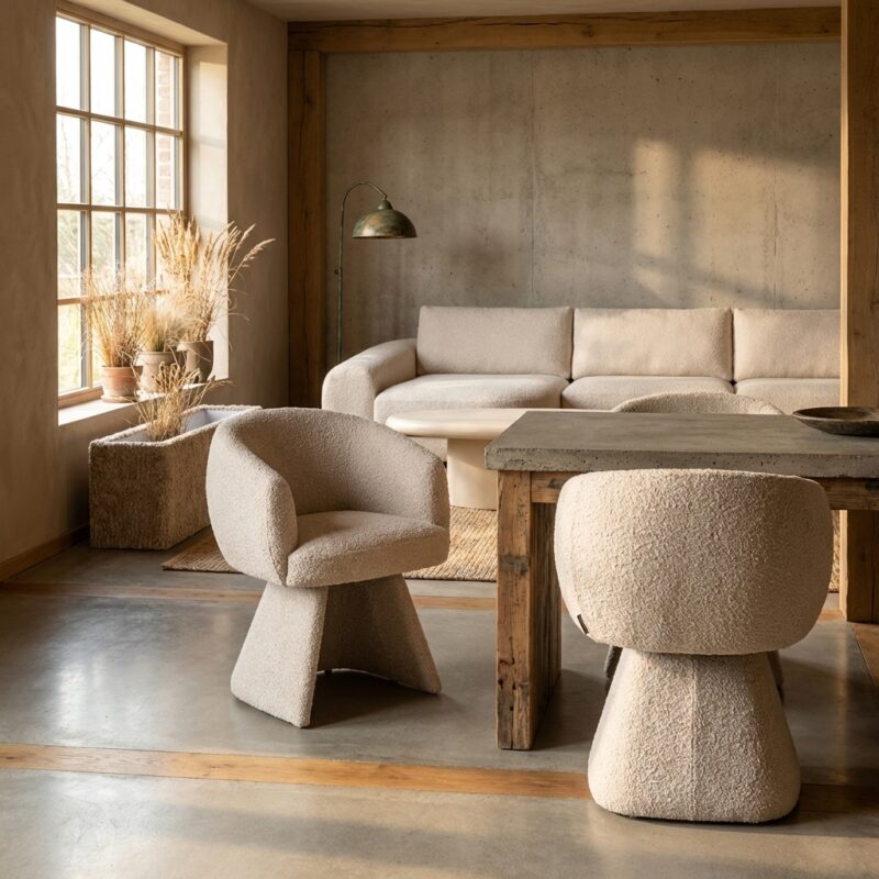 Eetkamerstoel Quiriro biscotti swivel, comfortabel en verfijnd