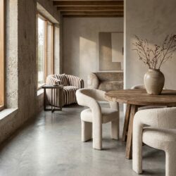 Eetkamerstoel Soho natural linear fire retardant hoofdafbeelding