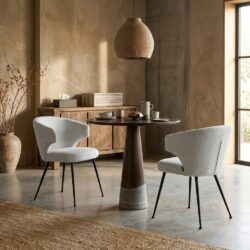 Eetkamerstoel Xandra cream fusion wit, comfortabel en stijlvol