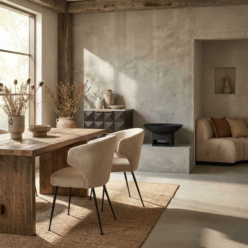 Eetkamerstoel Xandra desert fusion fire retardant hoofdafbeelding