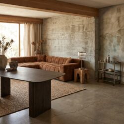 Eettafel Castello Smoked charchoal 230, ruime eettafel met handgemaakt ontwerp