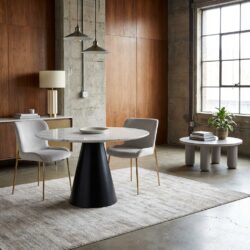 Eettafel Degas wit, modern en minimalistisch design