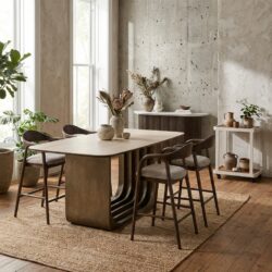 Eettafel Maxfield beige 230 cm royale handgemaakt tafel