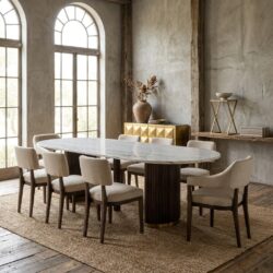 Eettafel Mayfield brown 250, handgemaakt, luxe, duurzaam